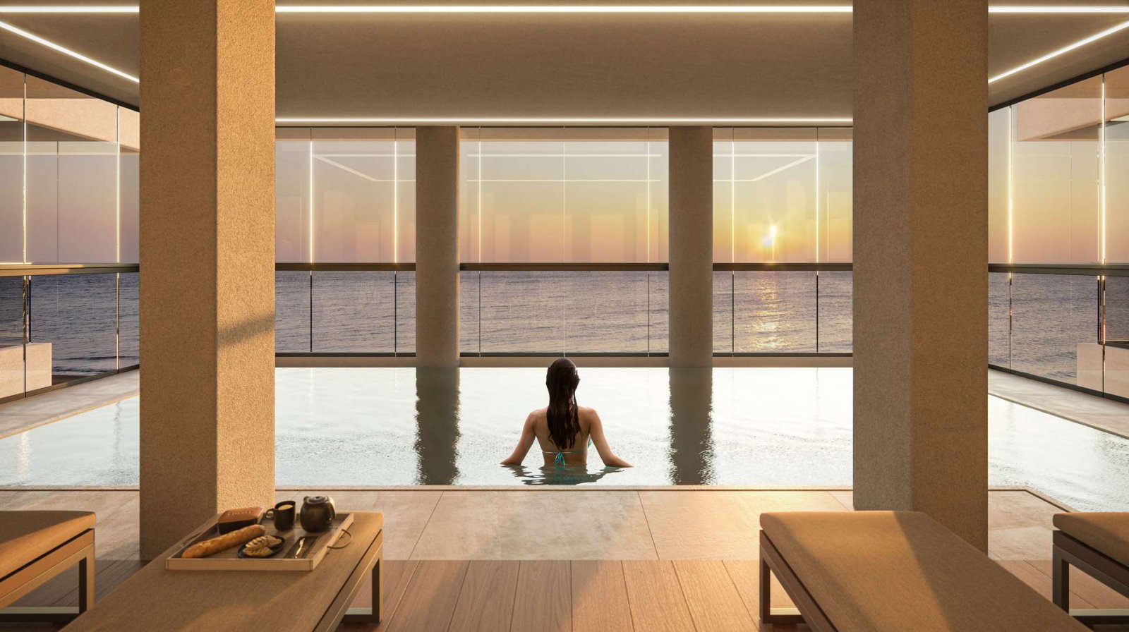 Exklusives Penthouse mit Blick auf das Meer