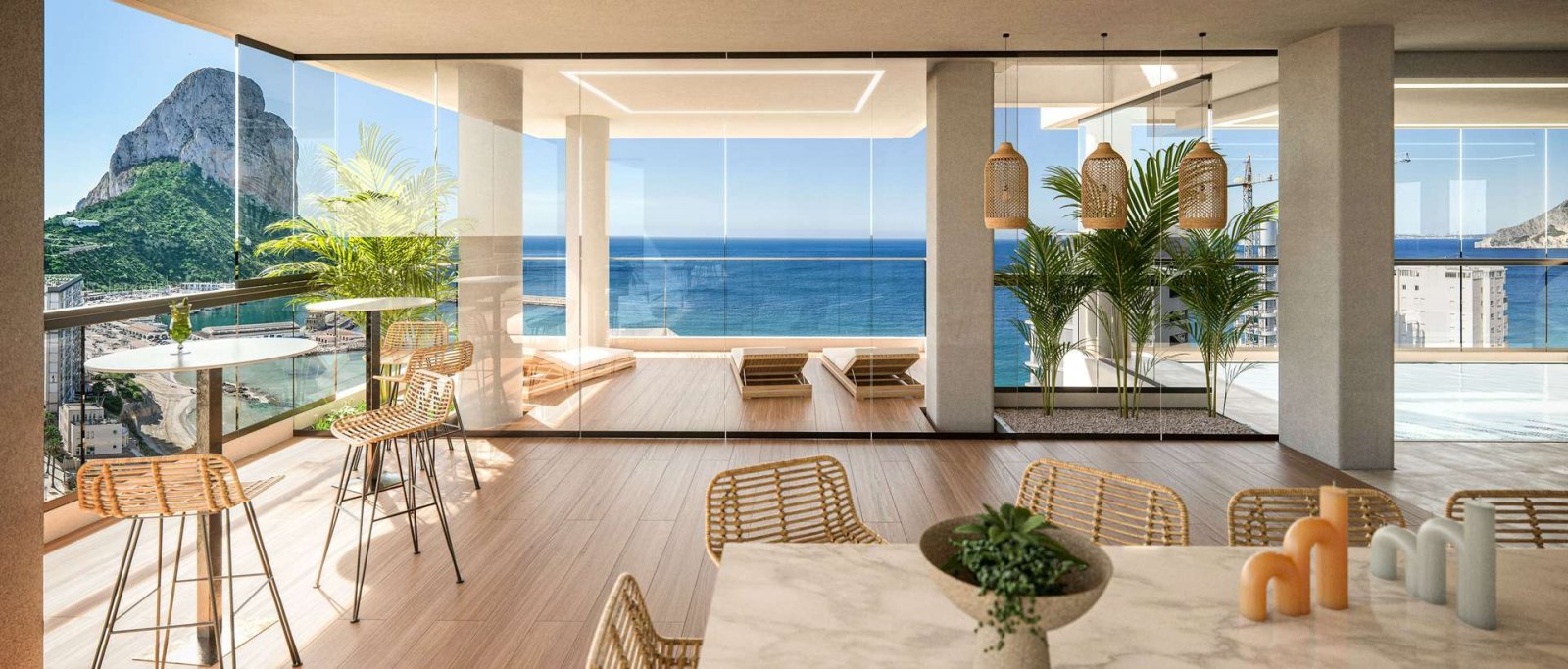 Exklusives Penthouse mit Blick auf das Meer