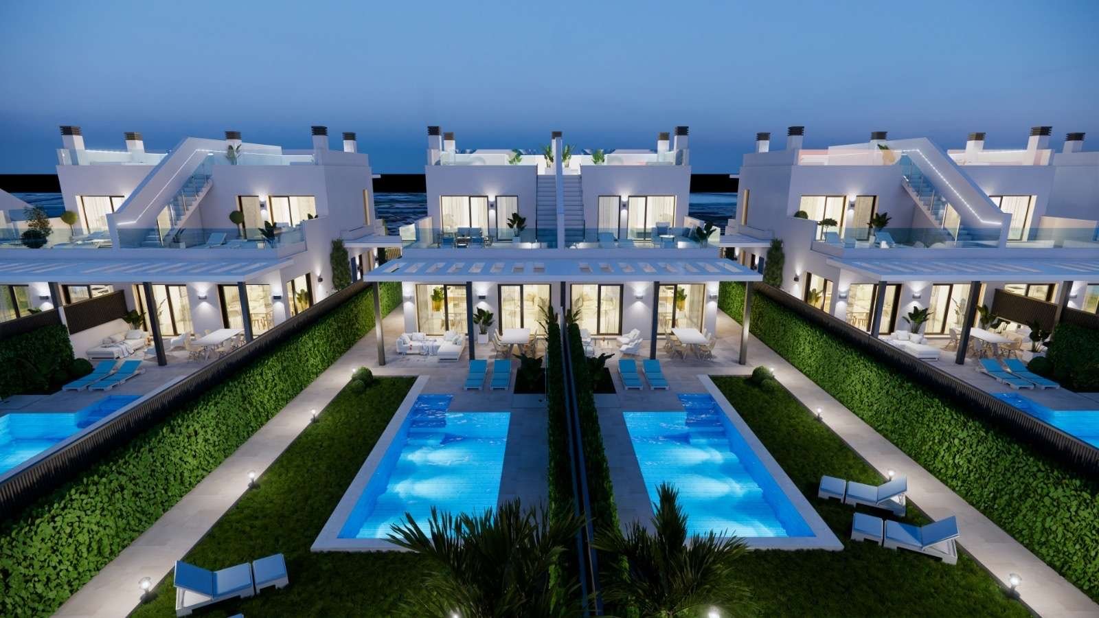 Los Alcázares: Exklusive Villa in erster Meereslinie 