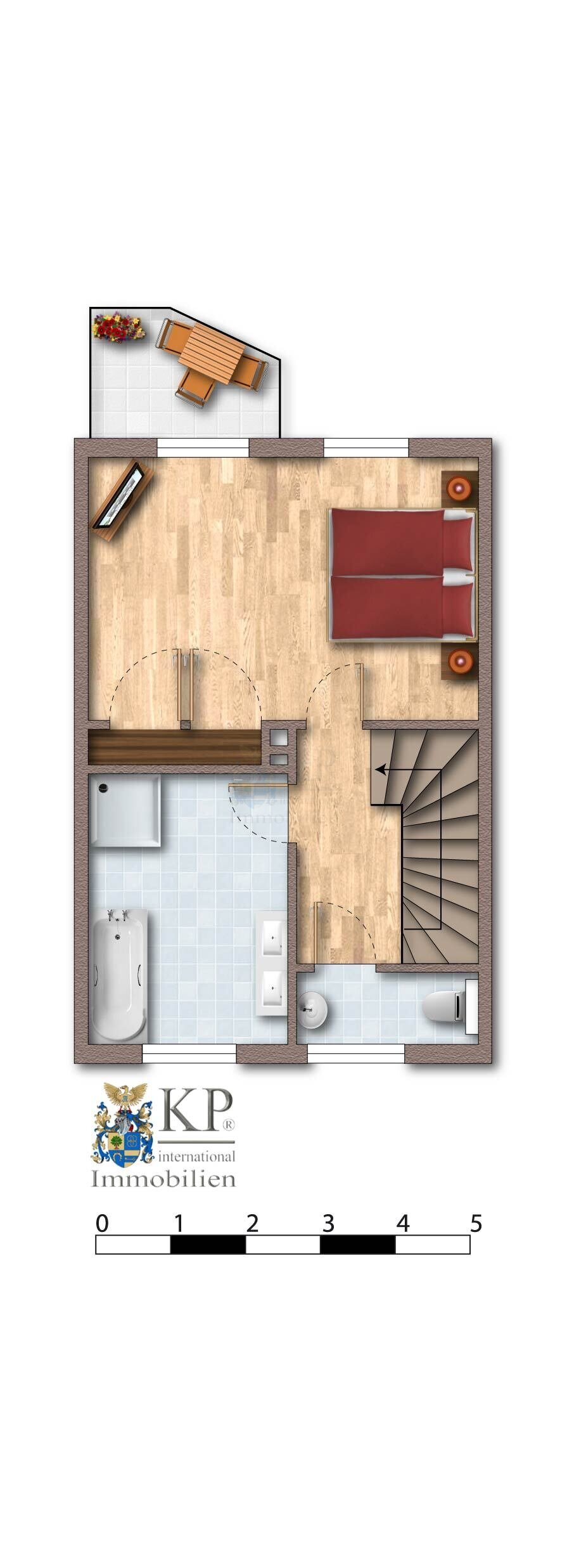FLOOR PLAN OF THE UPPER FLOOR