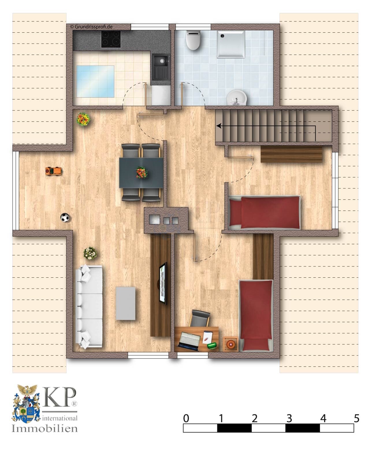 FLORPLAN OF THE UPPER FLOOR